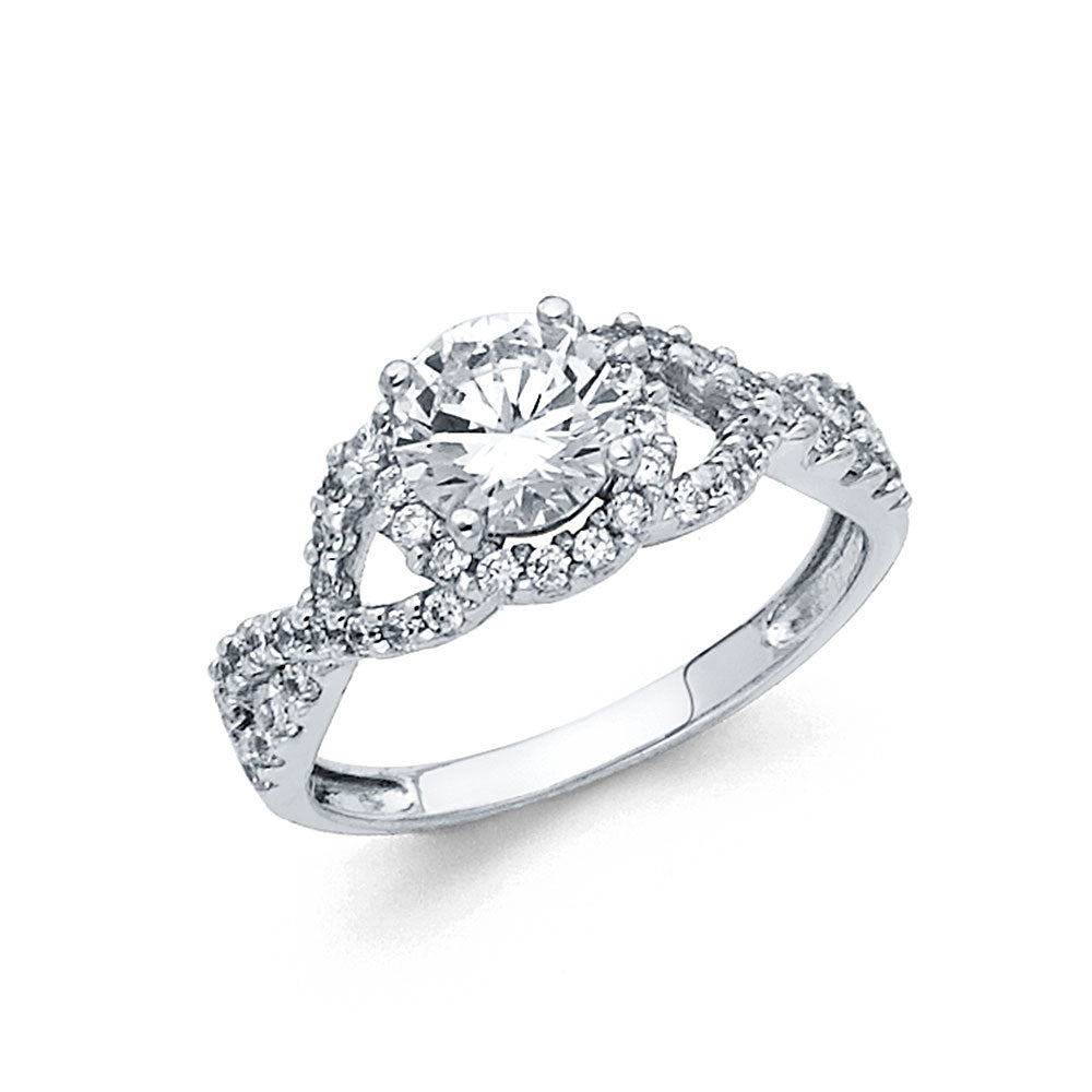 14KW CZ ENG RING