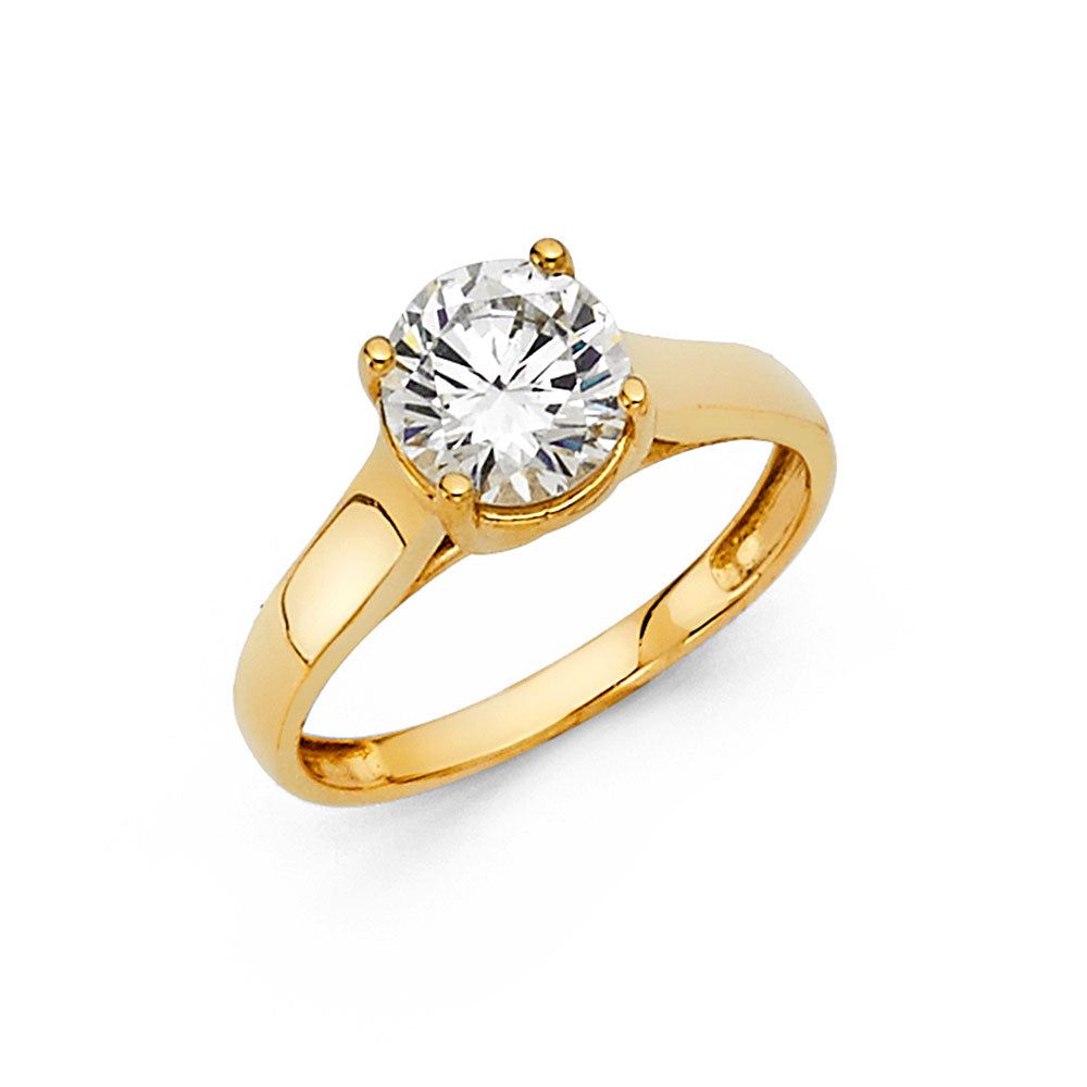 14KY CZ ENG RING