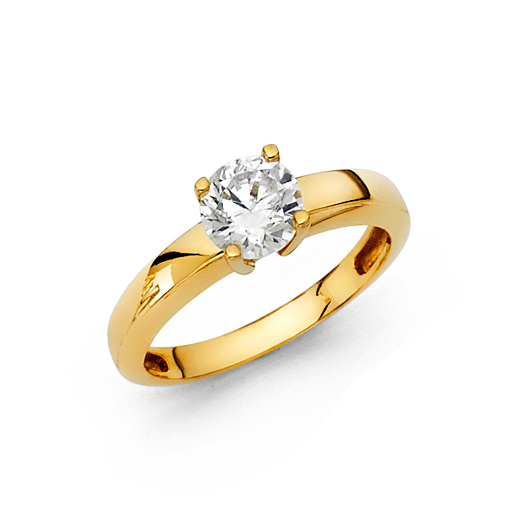 14KY CZ ENG RING