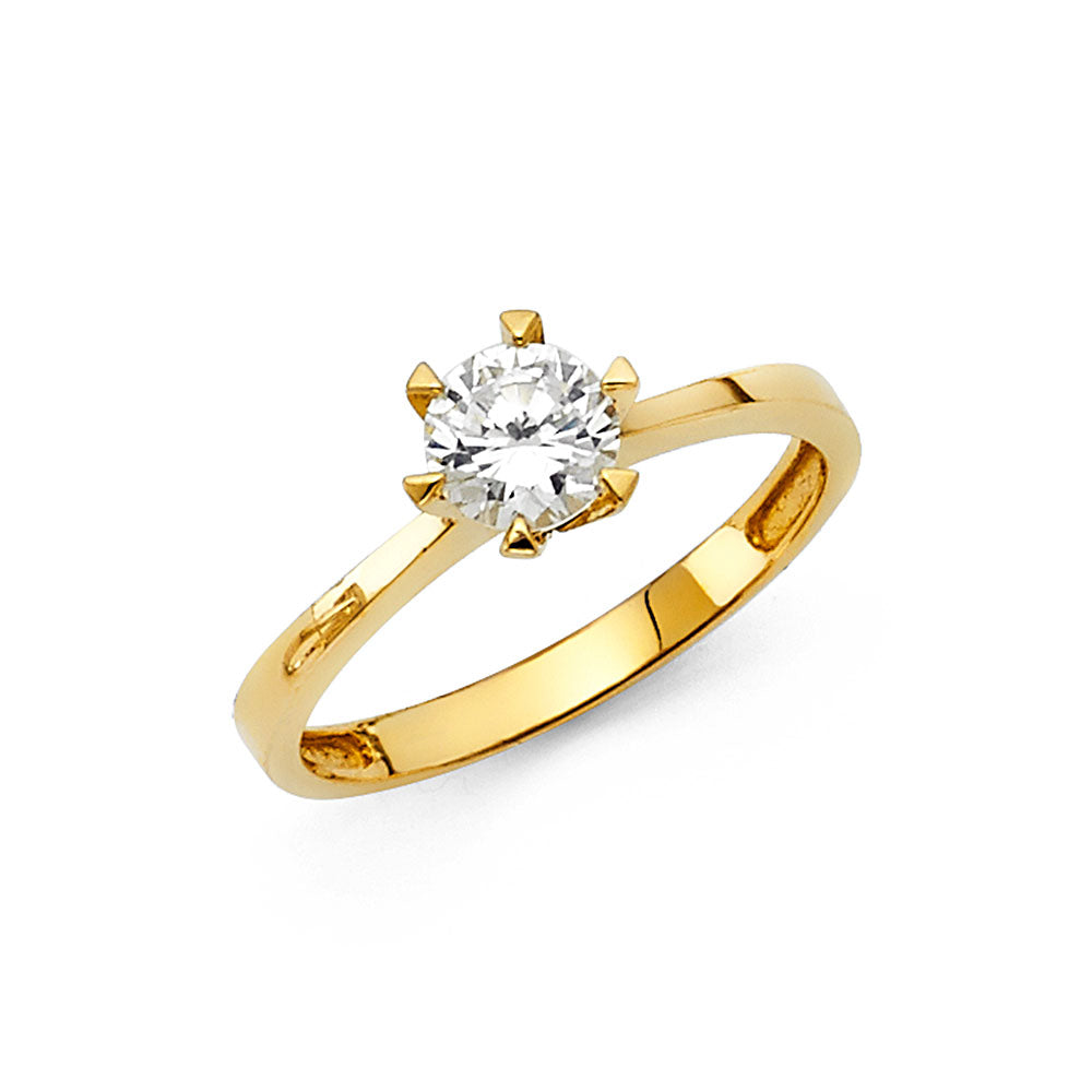 14KY CZ ENG RING