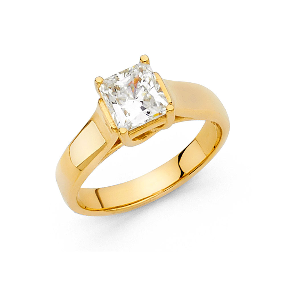 14KY CZ ENG RING