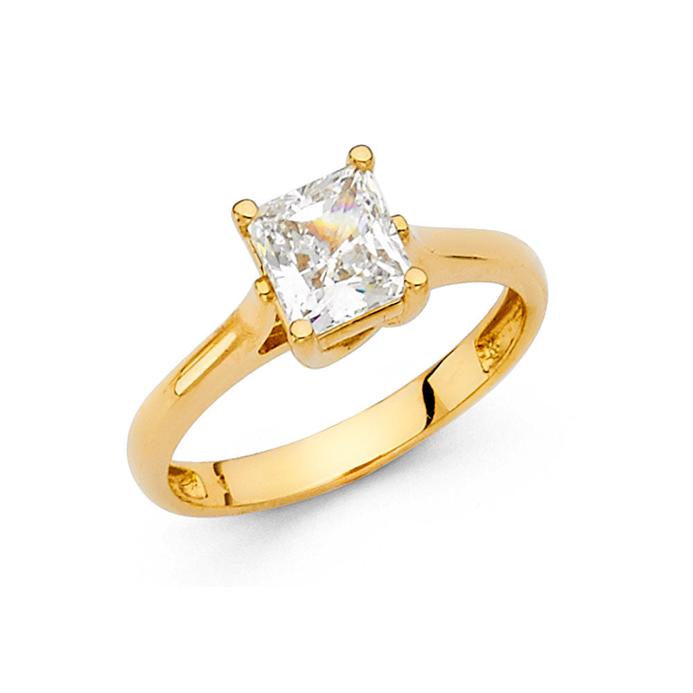 14KY CZ ENG RING