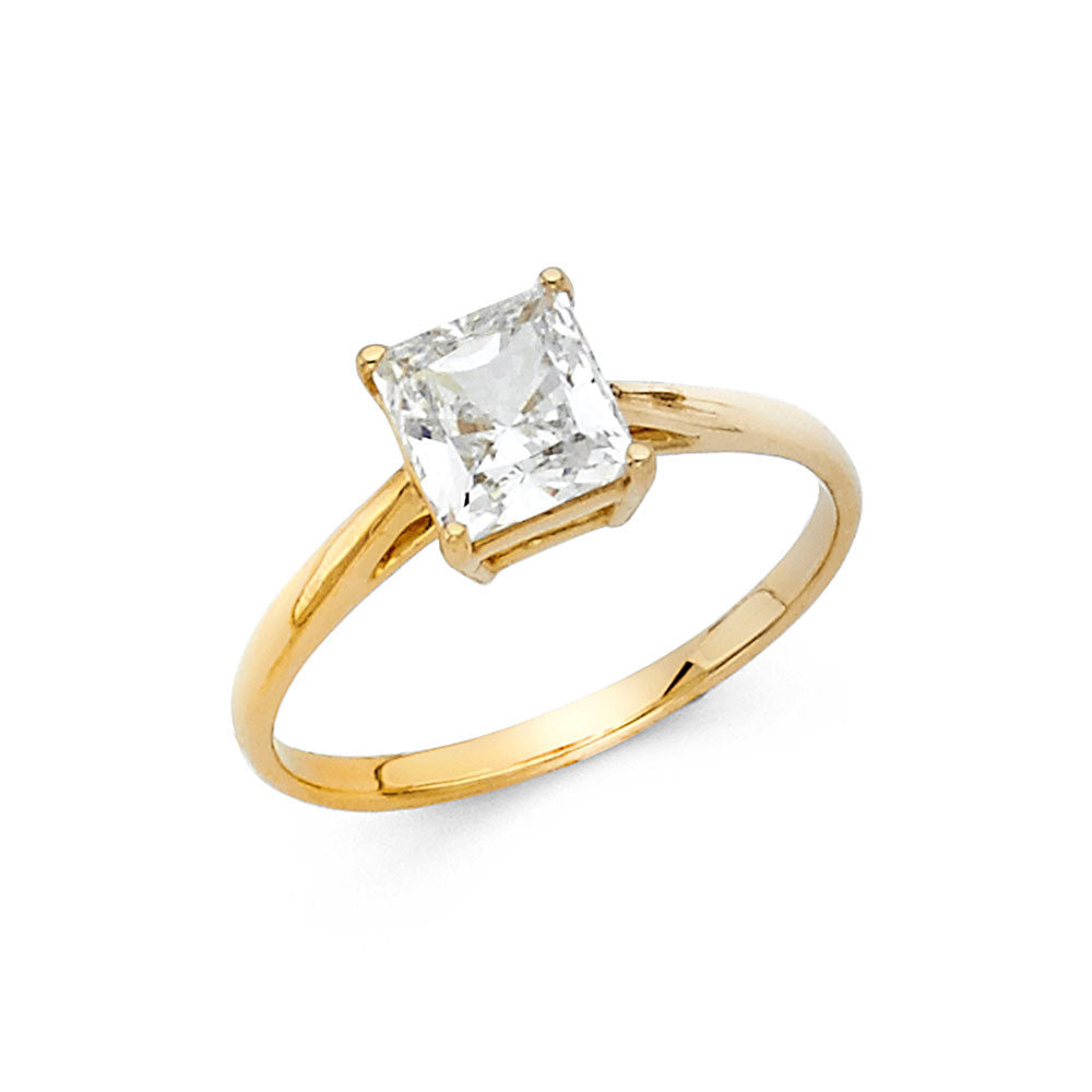 14KY CZ ENG RING