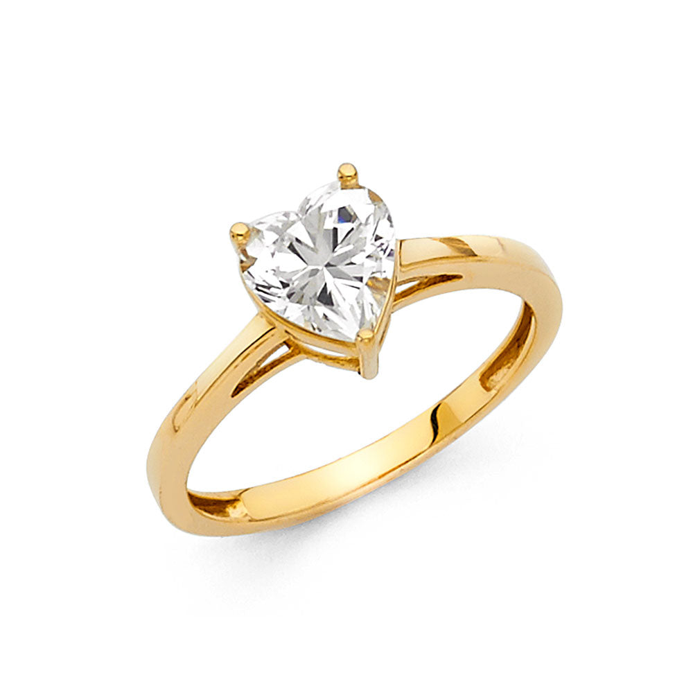 14KY CZ ENG RING