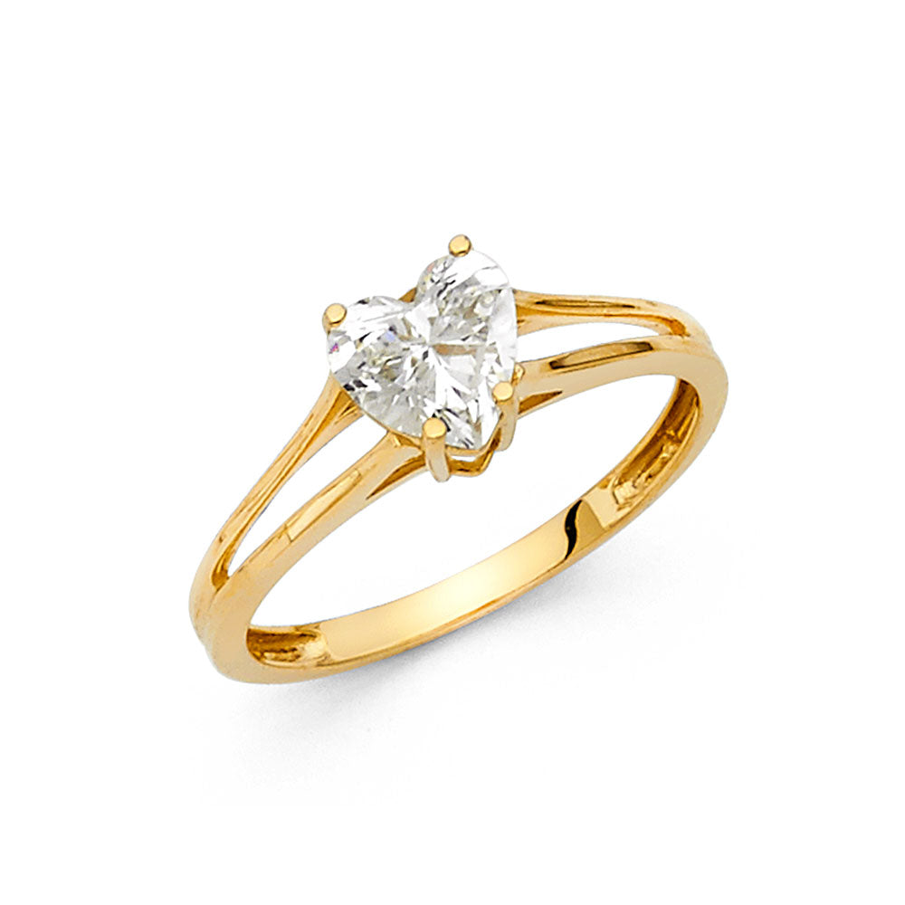 14KY CZ ENG RING