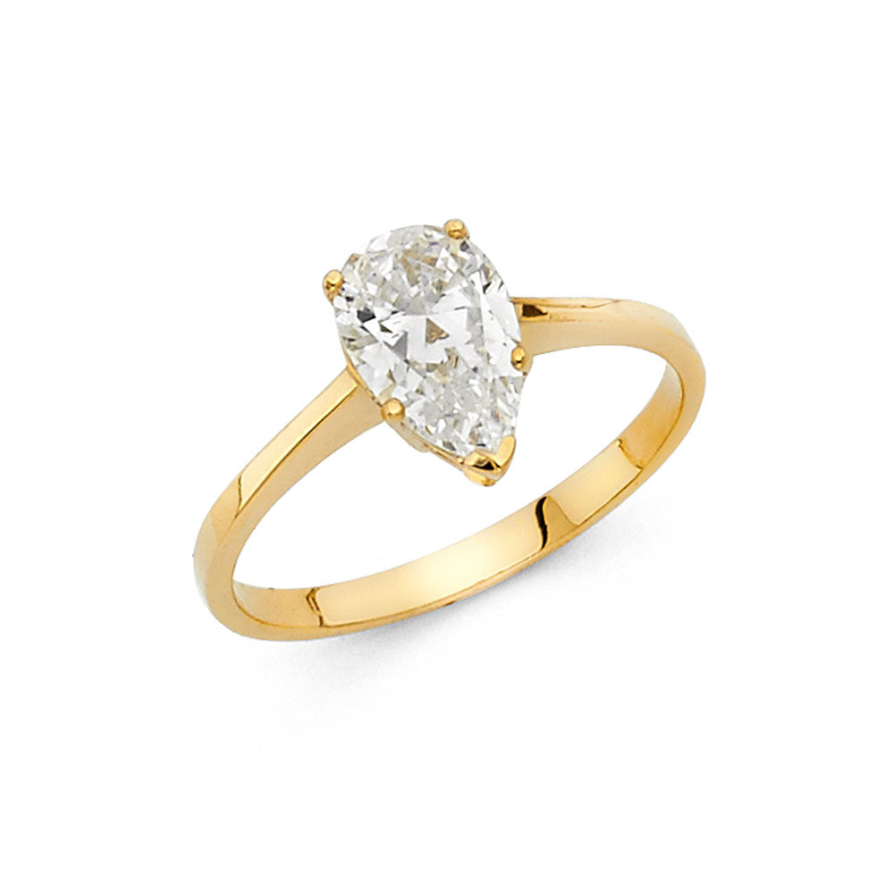 14KY CZ ENG RING