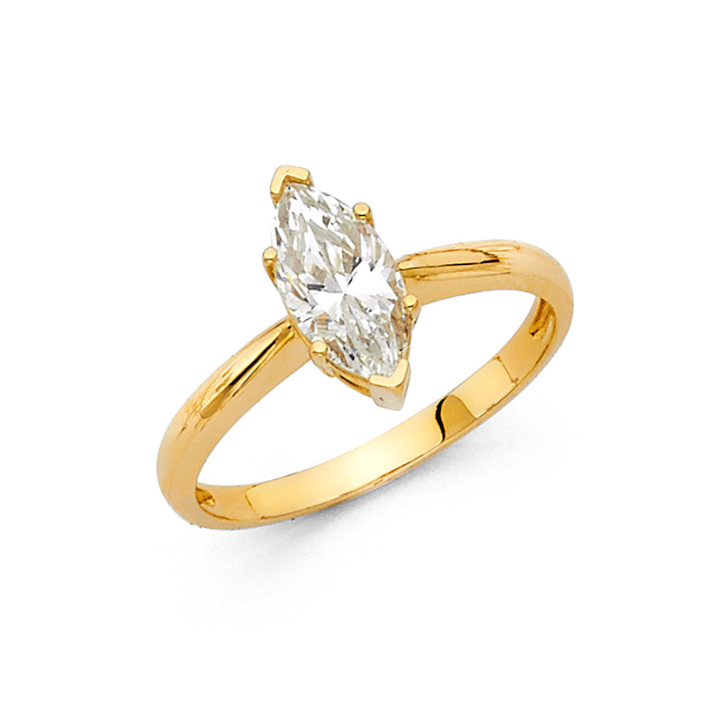 14KY CZ ENG RING