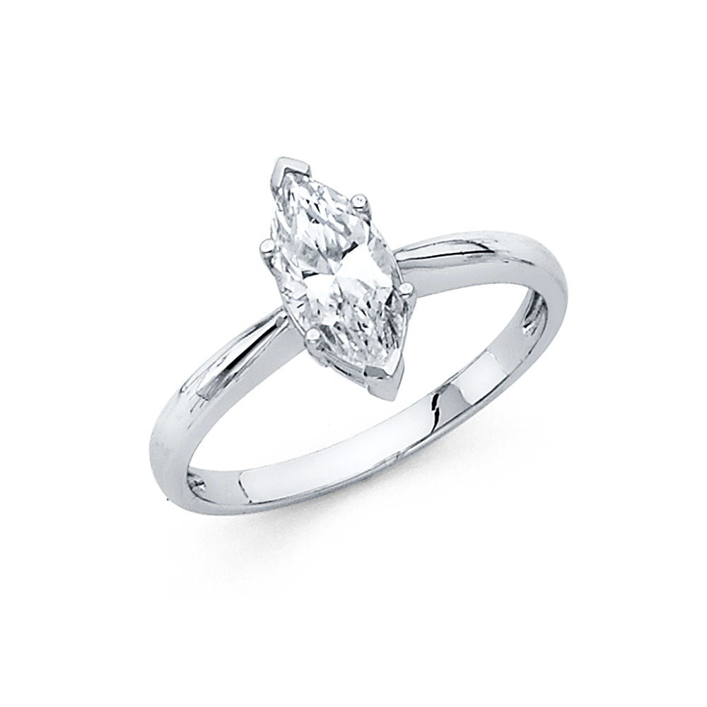 14KW CZ ENG RING