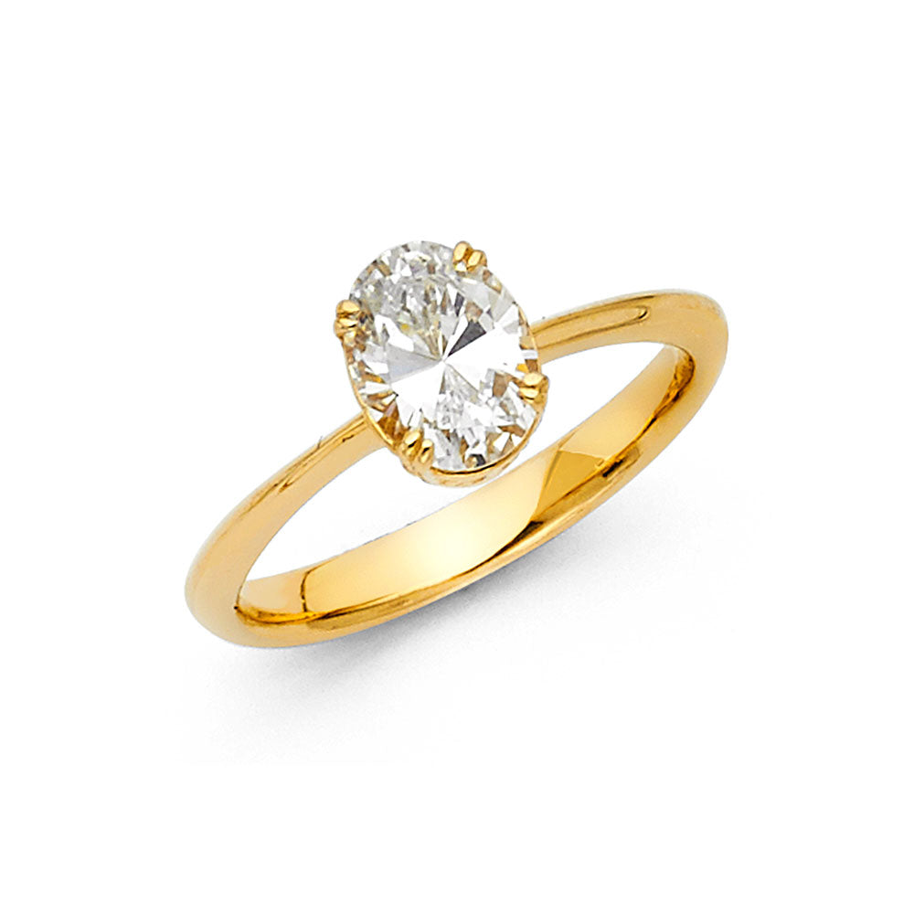 14KY CZ ENG RING