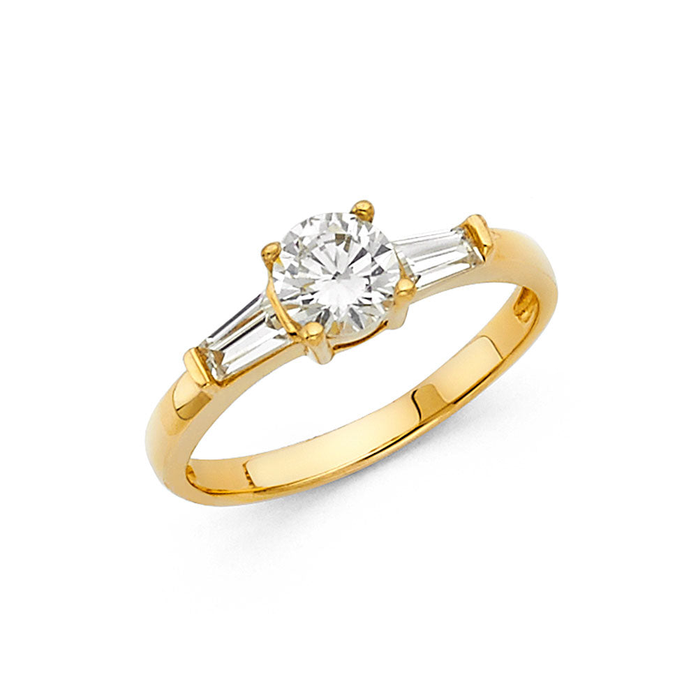 14KY CZ ENG RING
