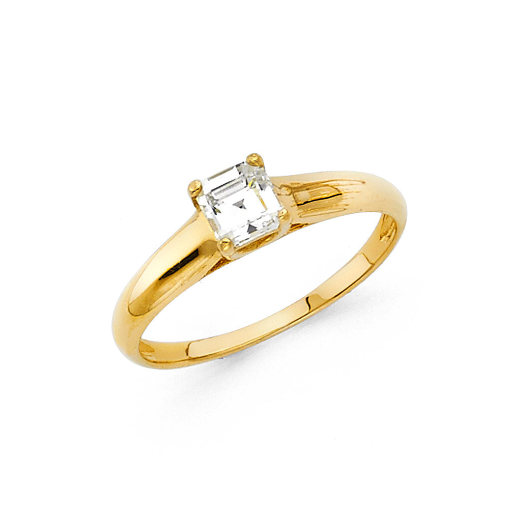 14KY CZ ENG RING