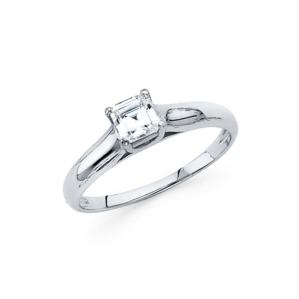 14KW CZ ENG RING