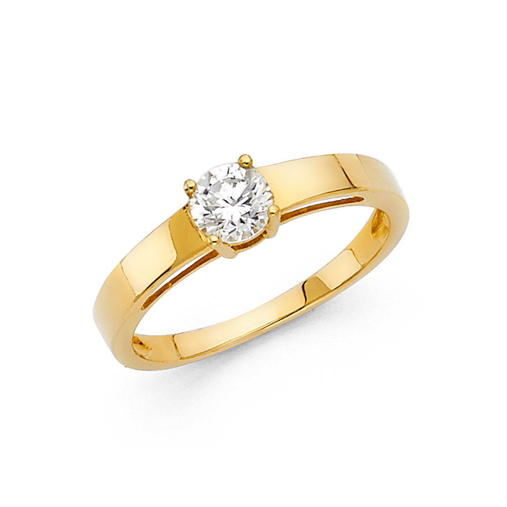 14KY CZ ENG RING