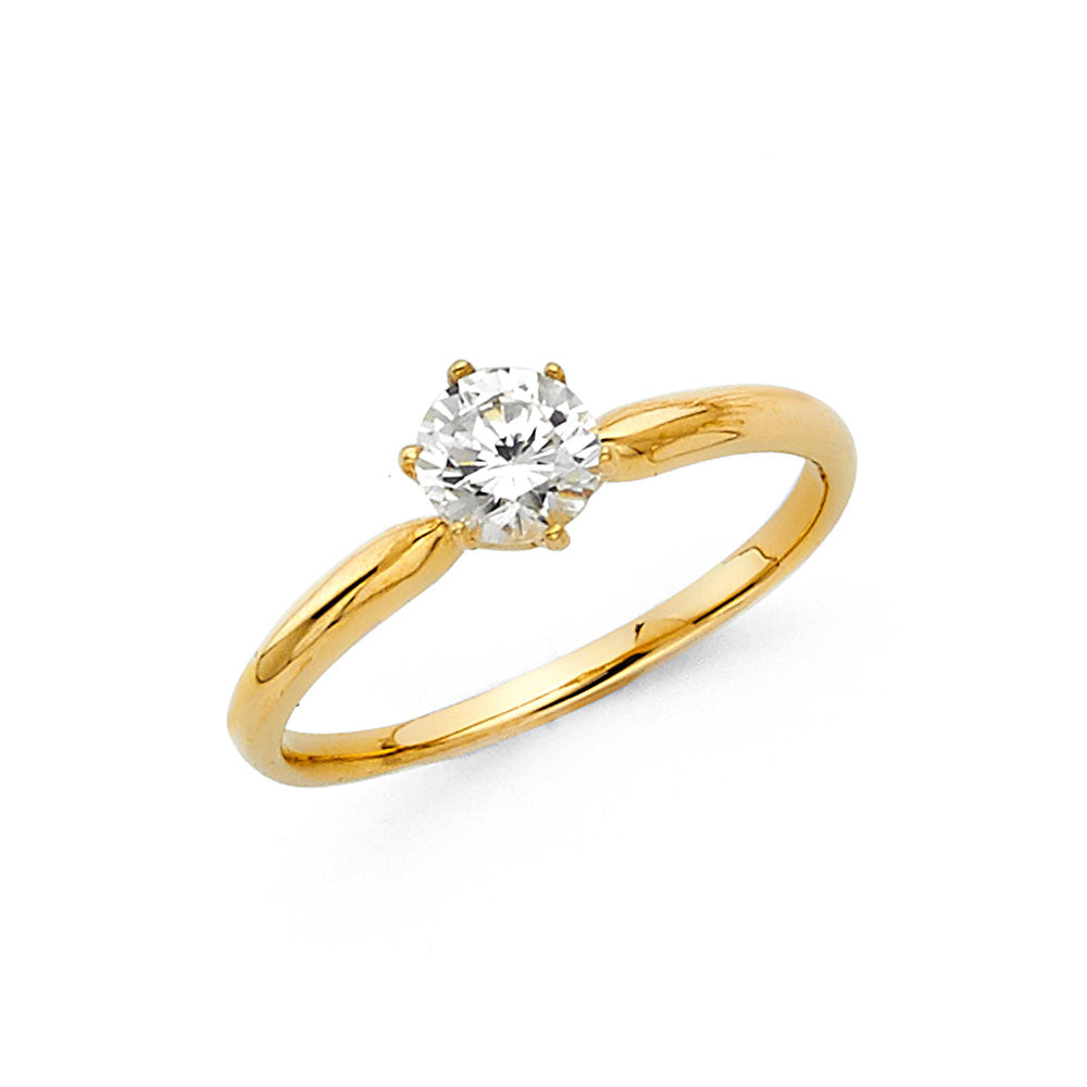 14KY CZ ENG RING
