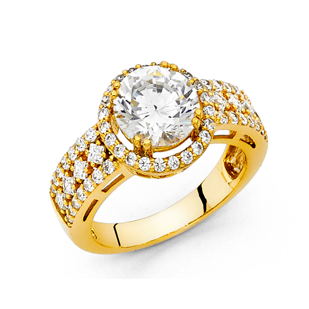 14KY CZ ENG RING