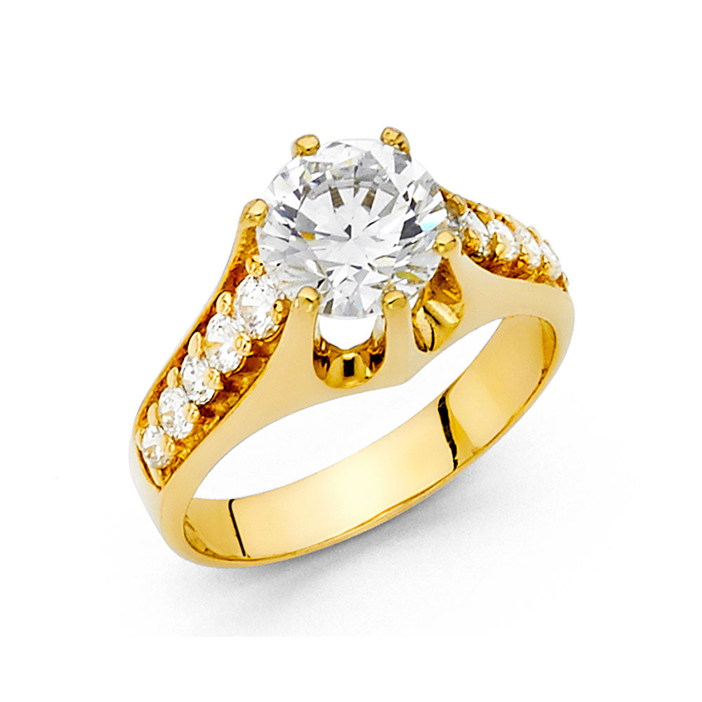 14KY CZ ENG RING