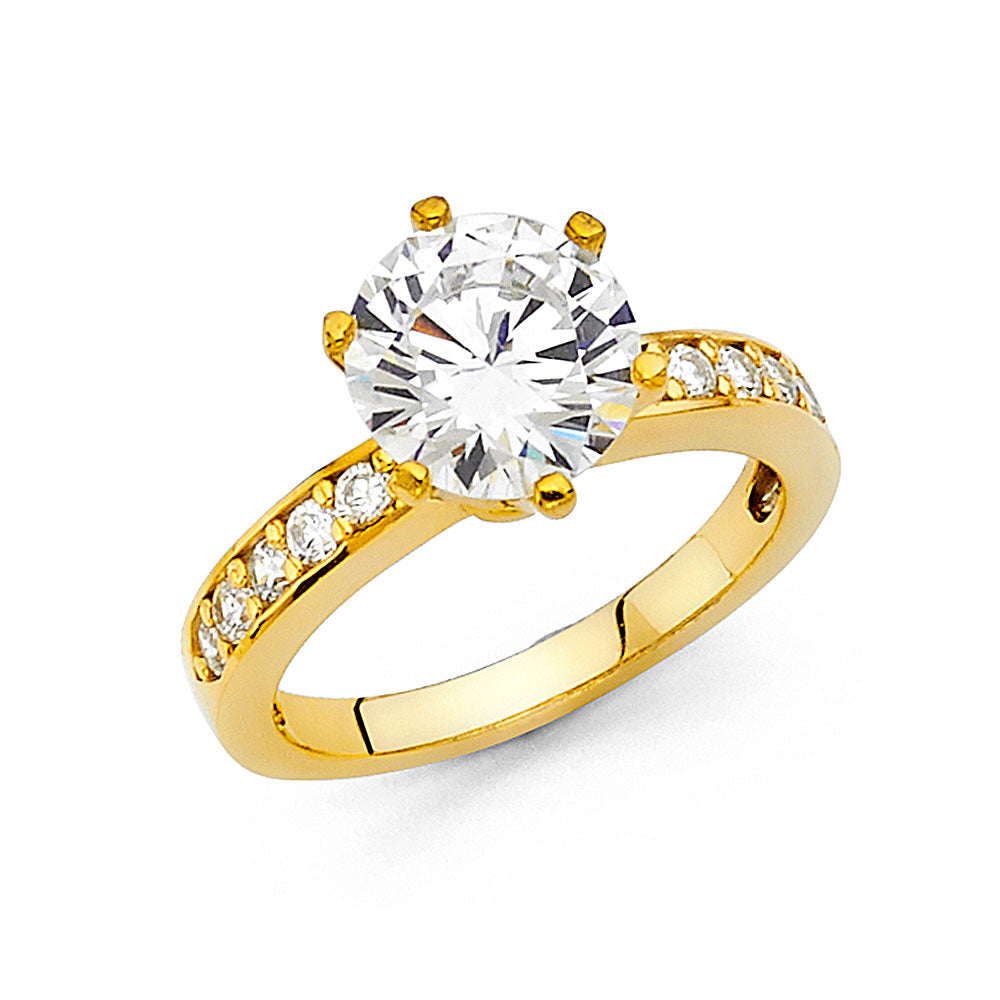 14KY CZ ENG RING