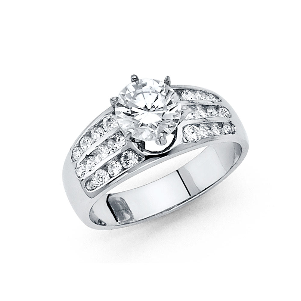 14KW CZ ENG RING