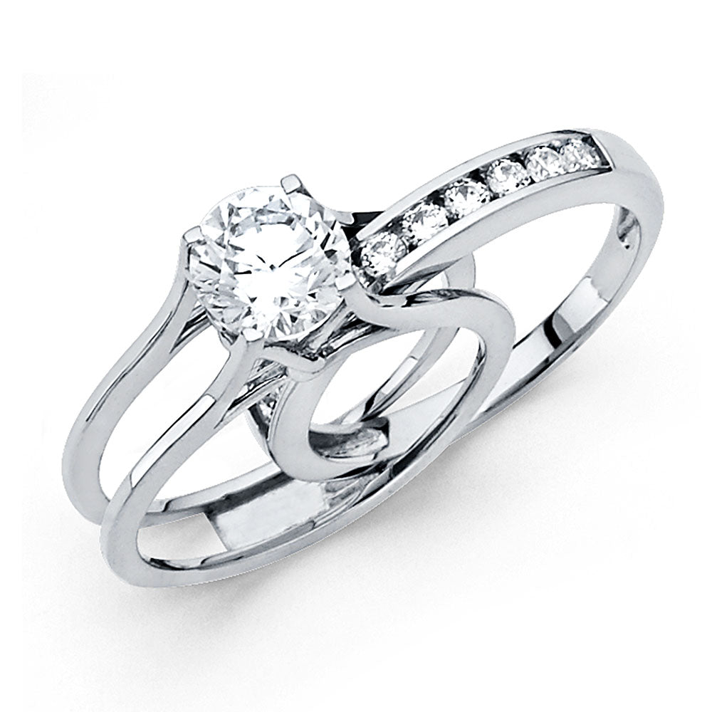 14KW CZ ENG RING