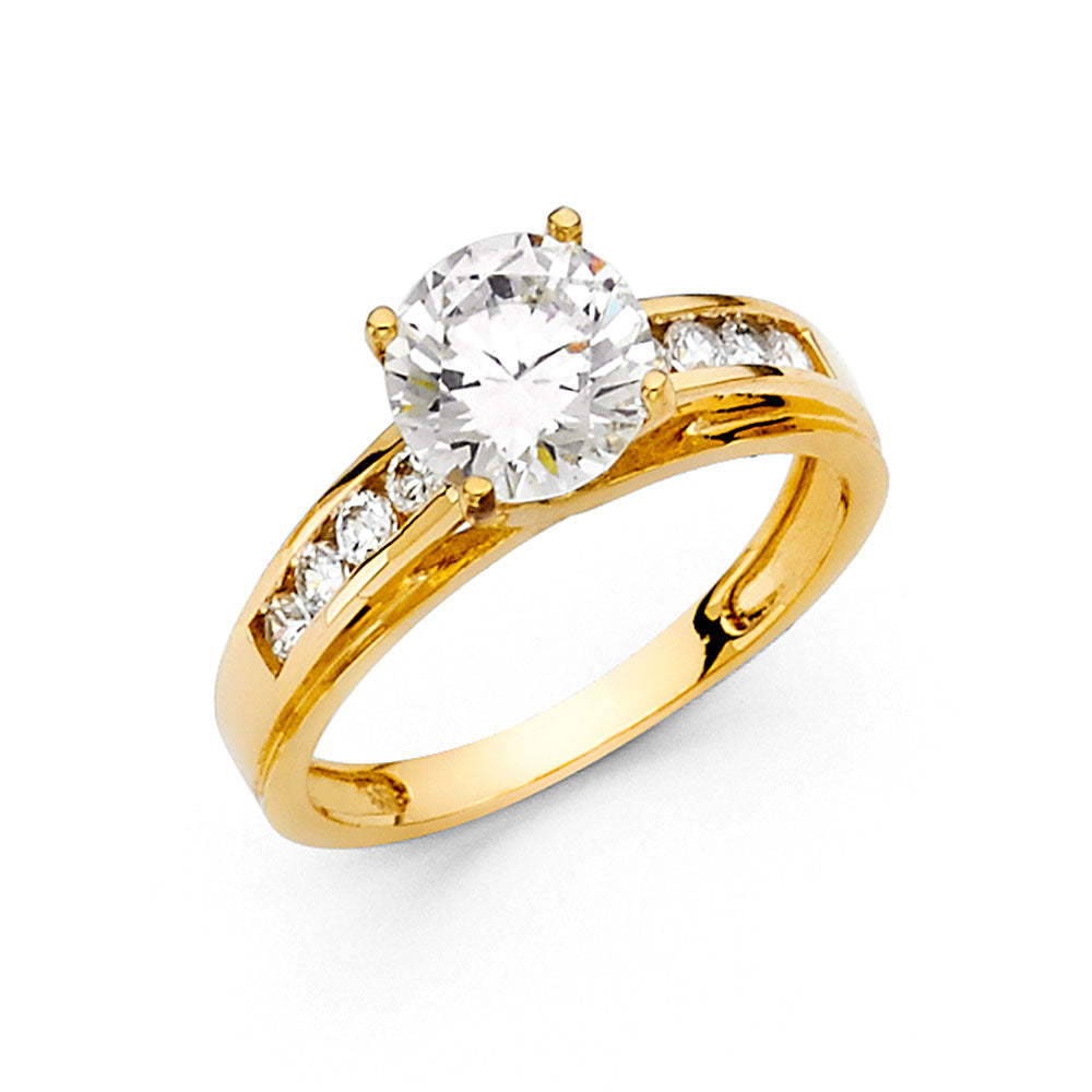14KY CZ ENG RING