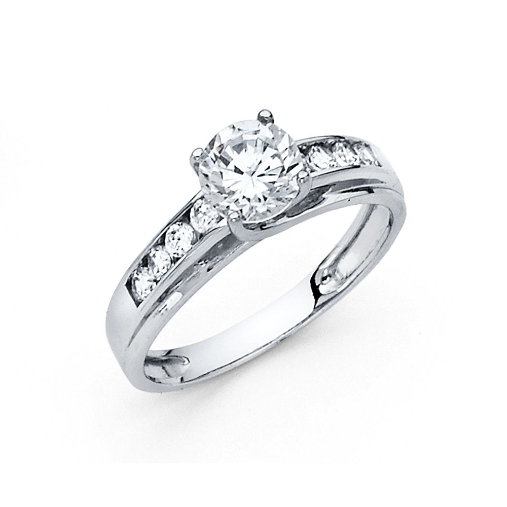 14KW CZ ENG RING
