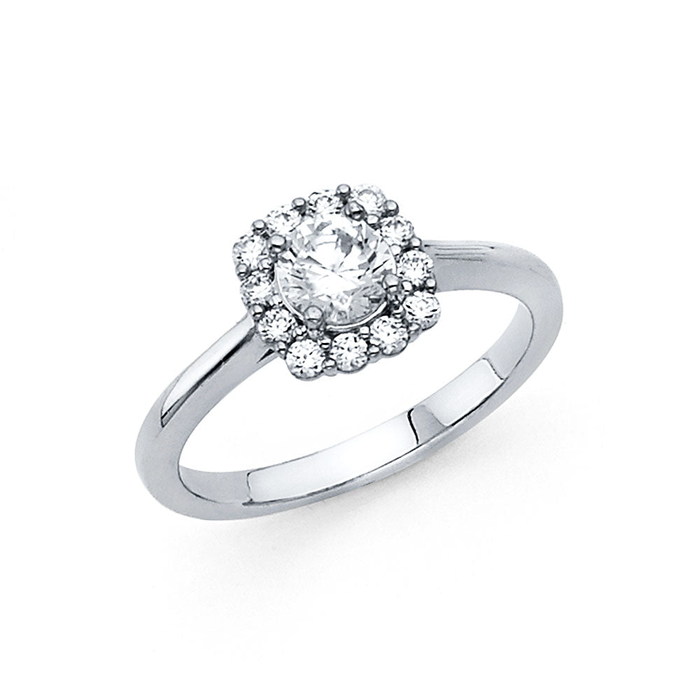 14KW CZ ENG RING