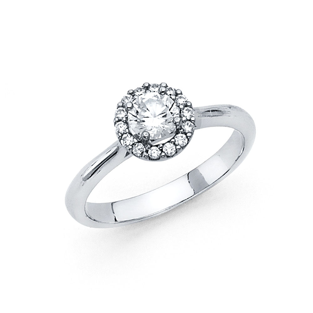 14KW CZ ENG RING