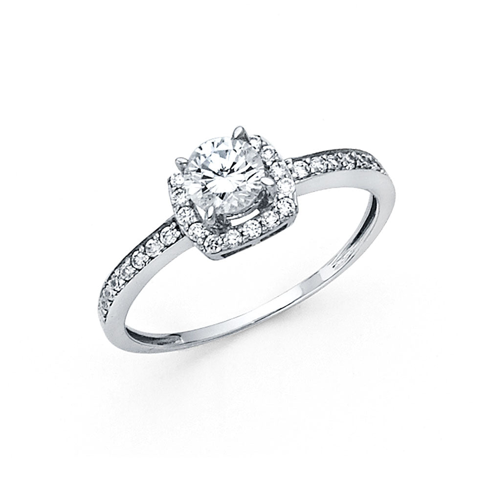 14KW CZ ENG RING