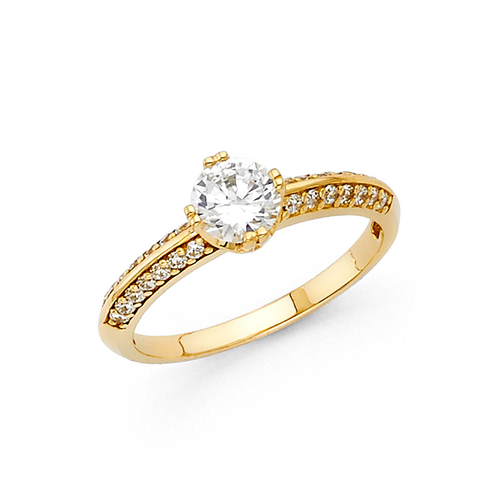 14KY CZ ENG RING