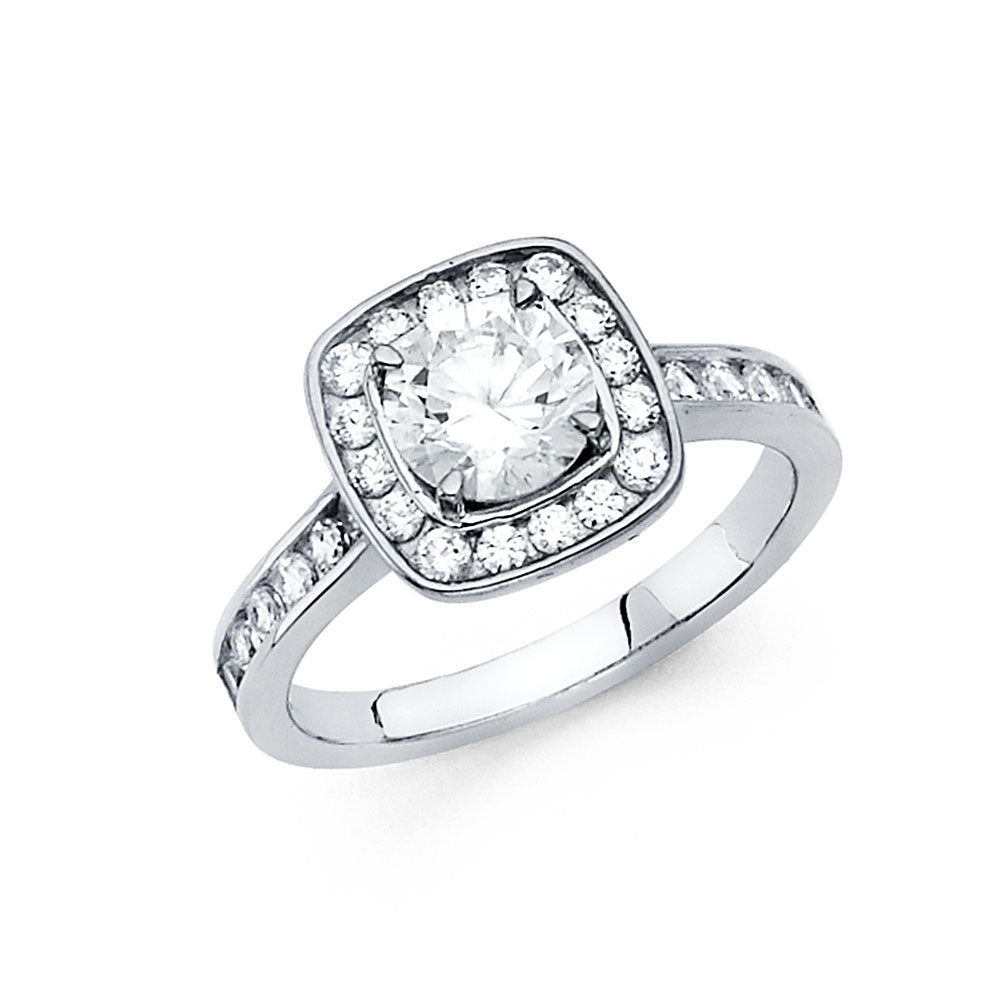 14KW CZ ENG RING