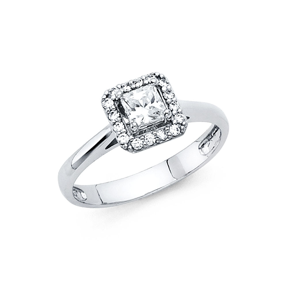 14KW CZ ENG RING