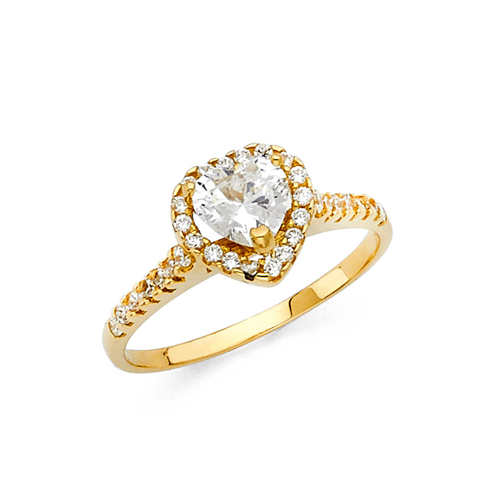 14KY CZ ENG RING