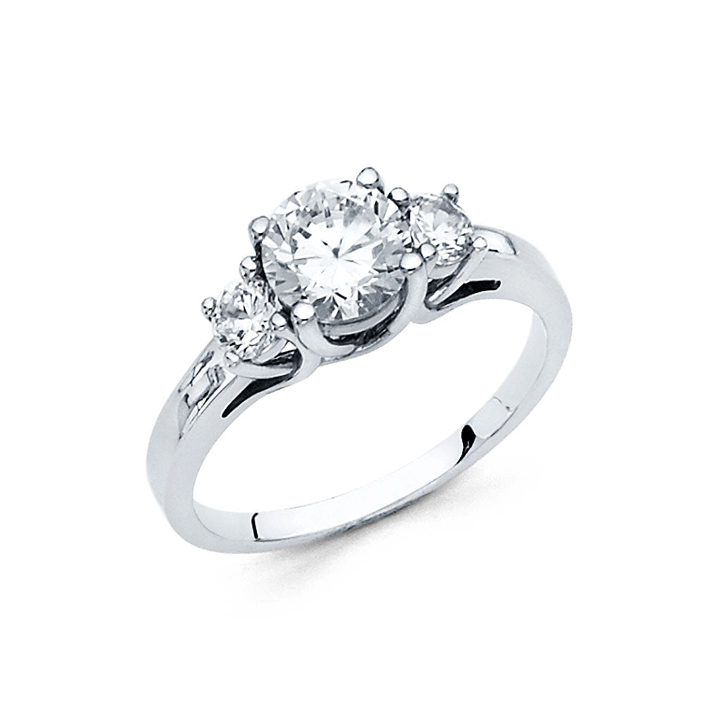 14KW CZ ENG RING