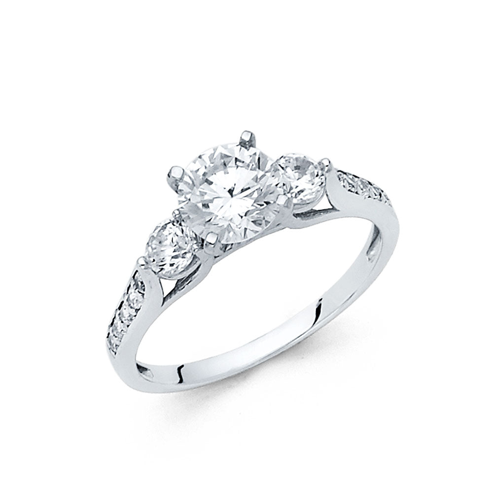 14KW CZ ENG RING
