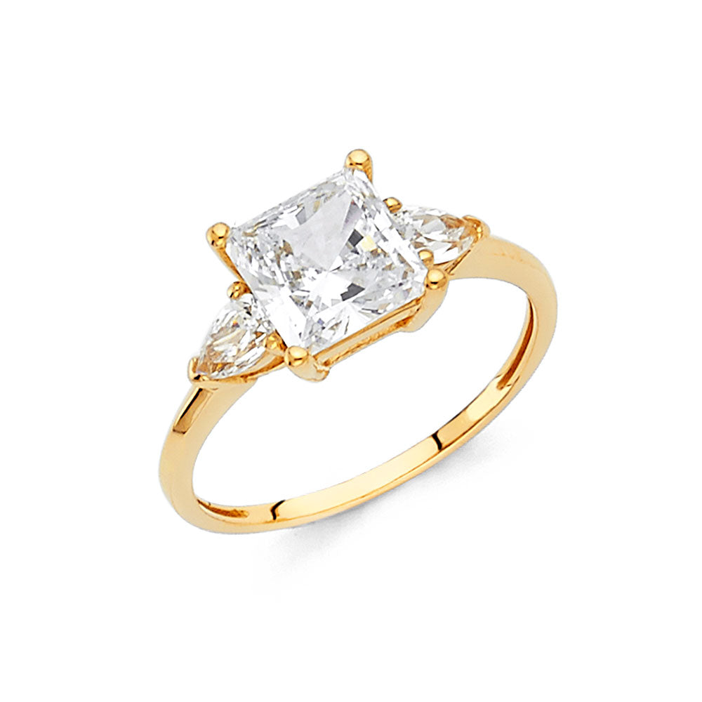 14KY CZ PR ENG RING