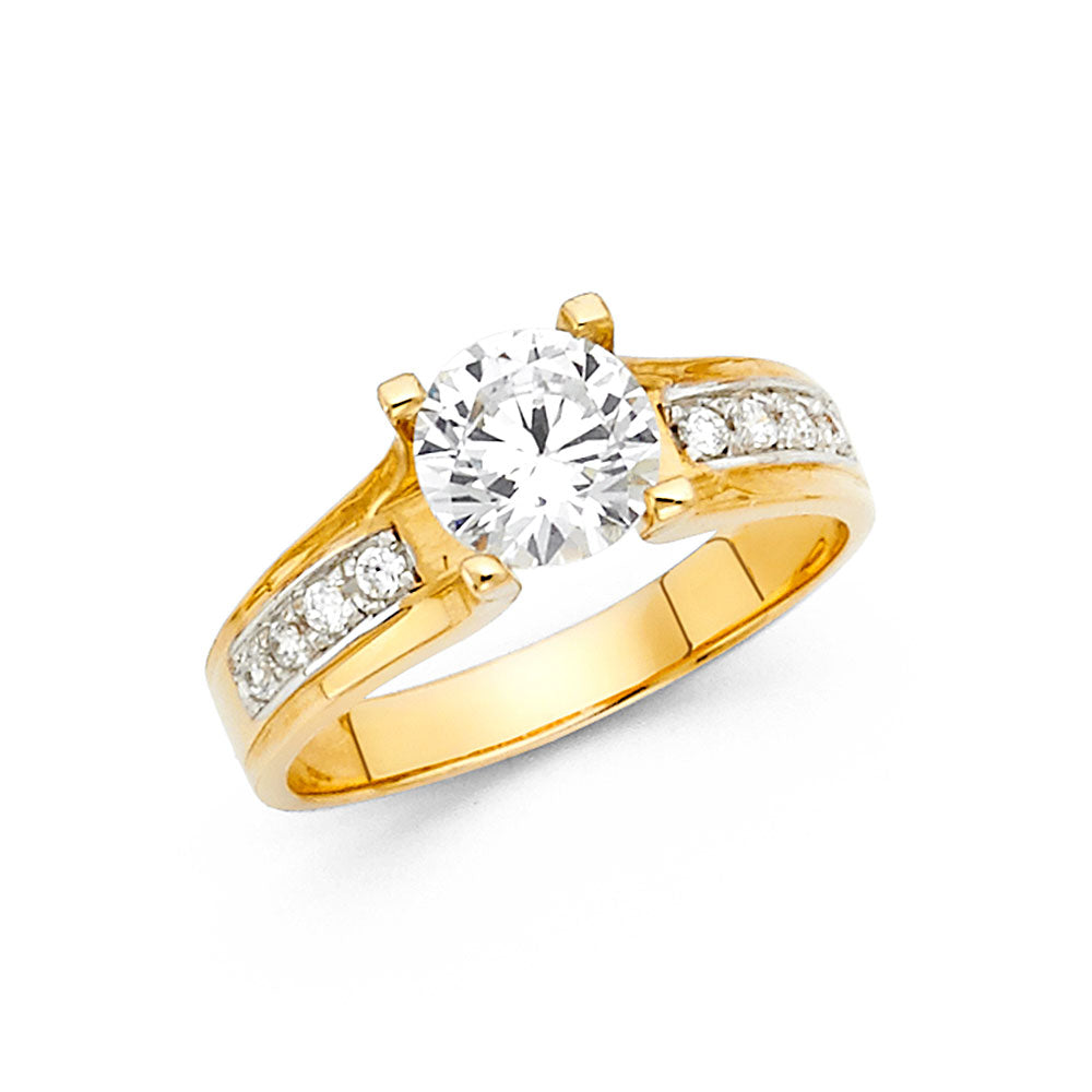 14KY CZ ENG RING