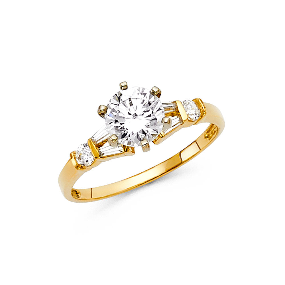 14KY CZ ENG RING