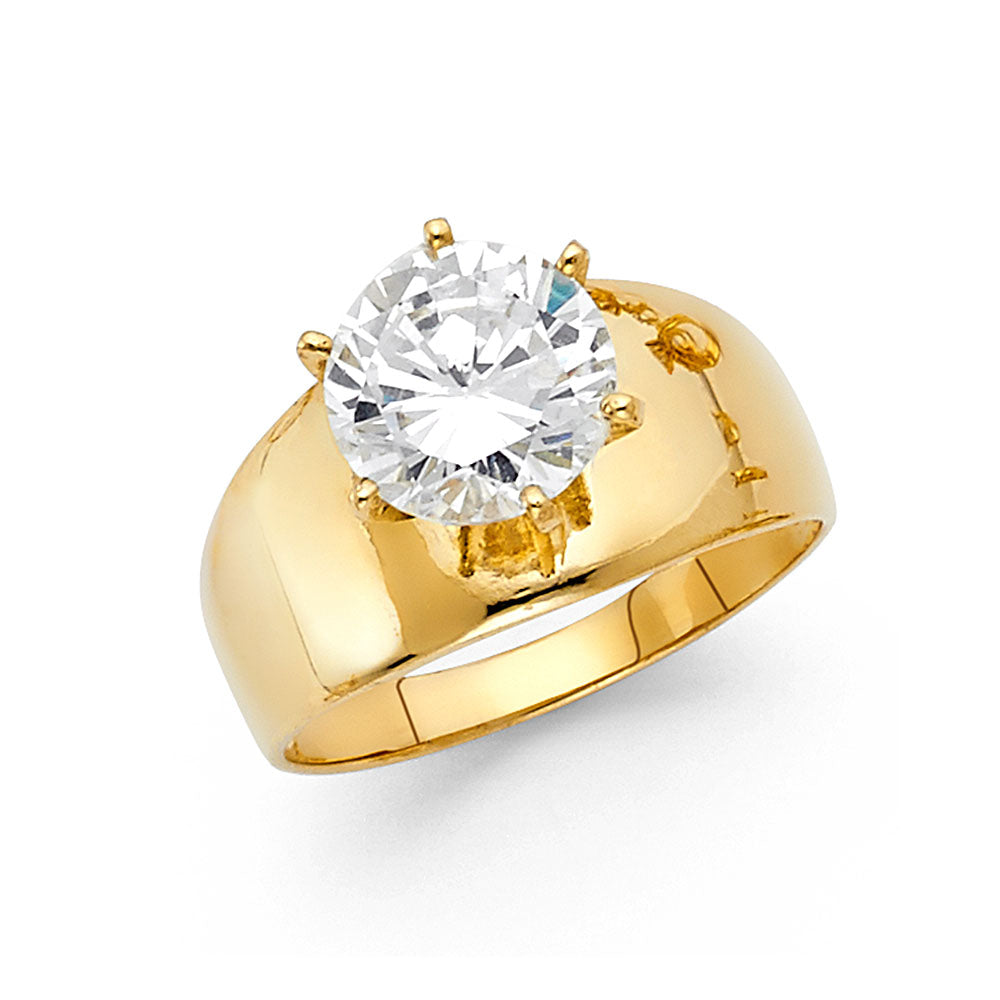 14KY CZ ENG RING