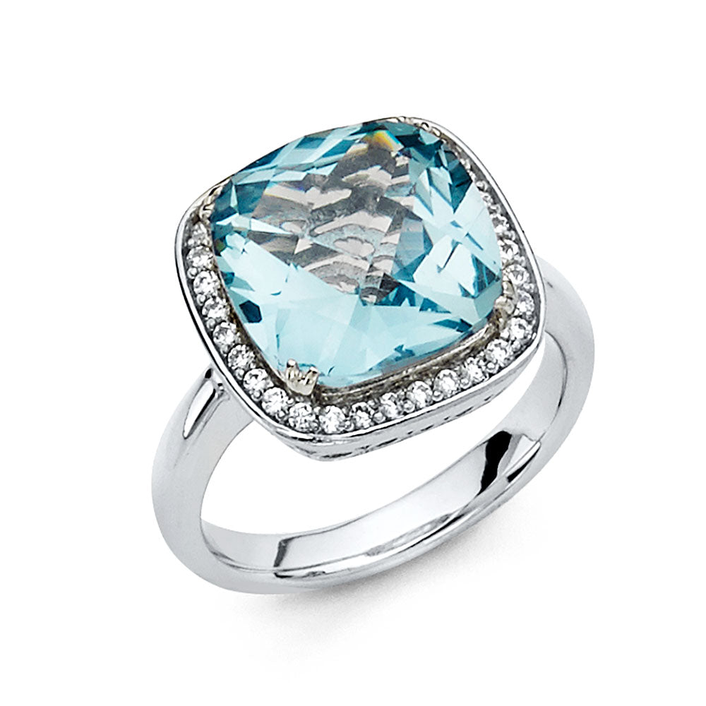 14KW CZ ENG RING