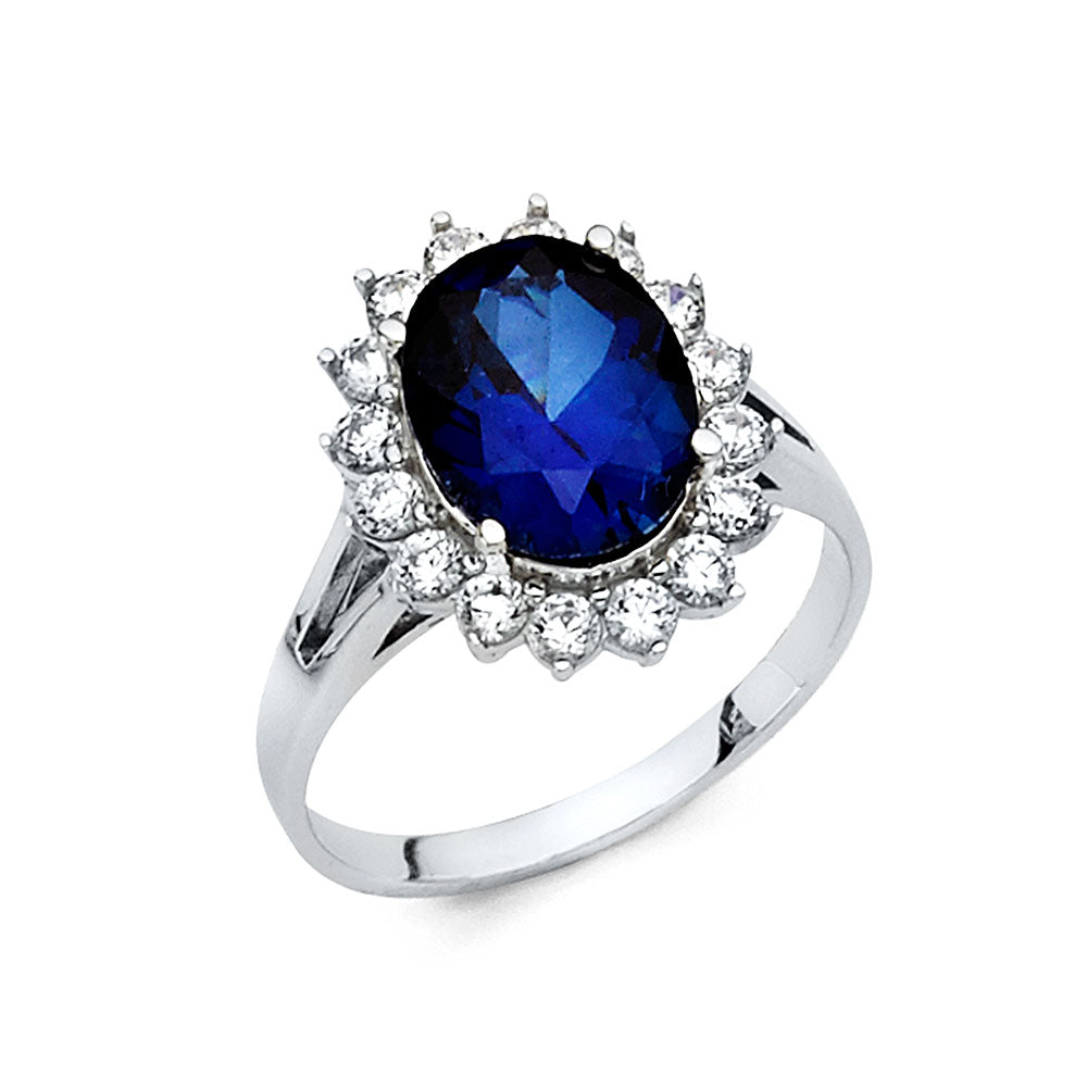 14KW CZ ENG RING