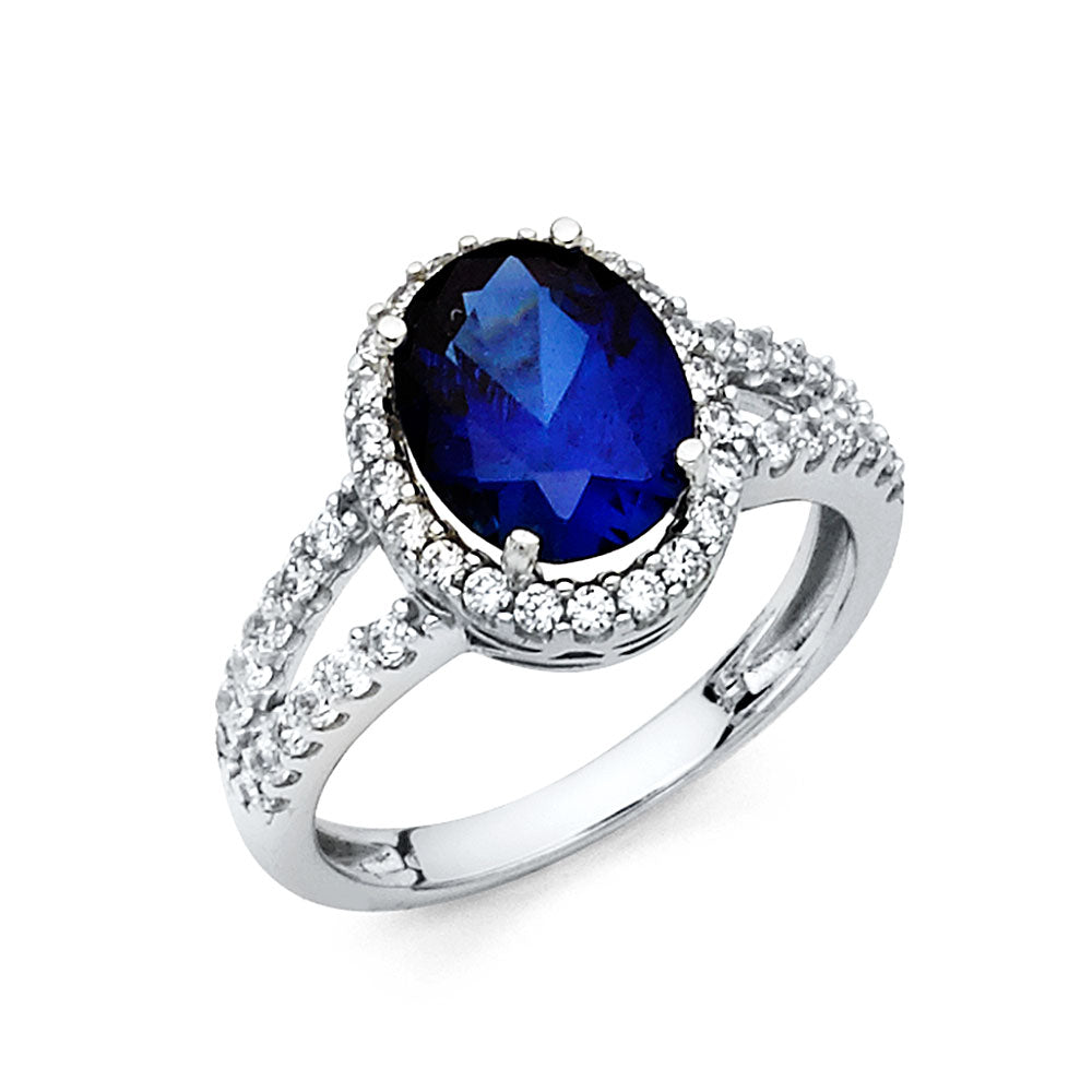 14KW CZ ENG RING