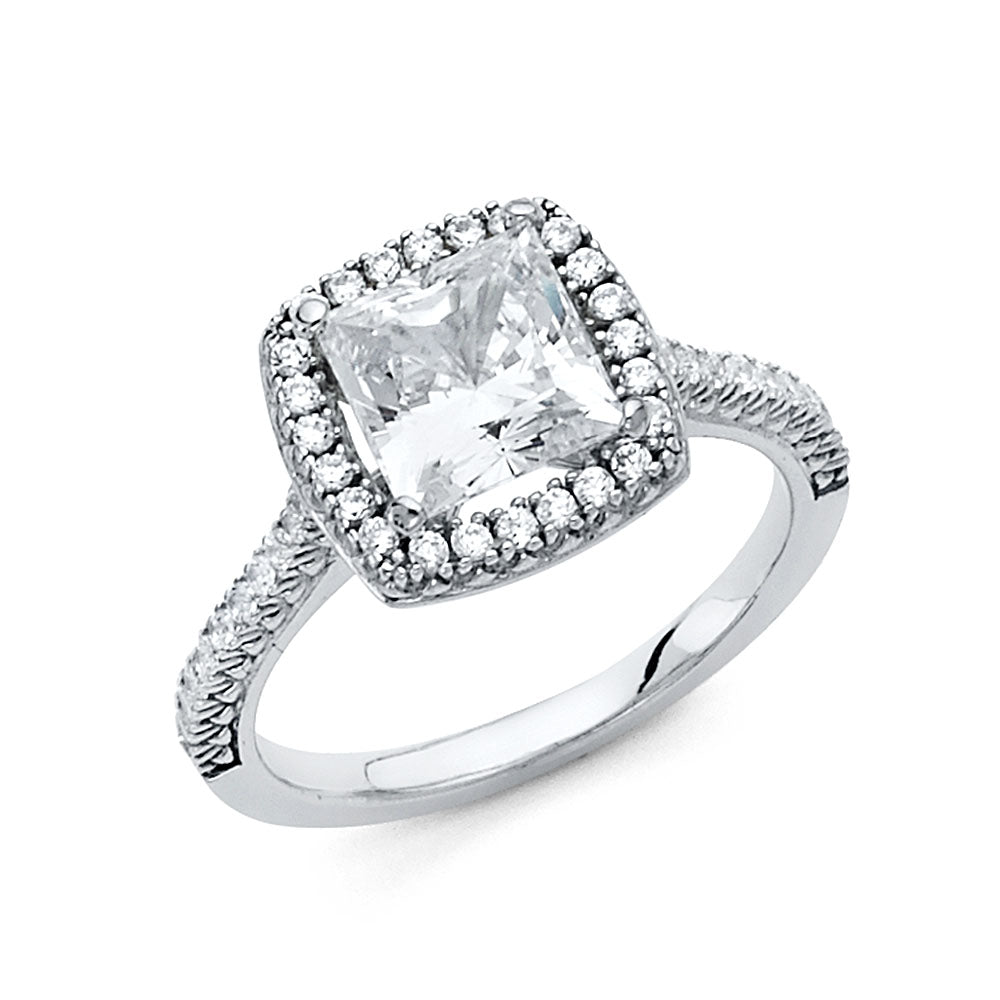 14KW CZ ENG RING