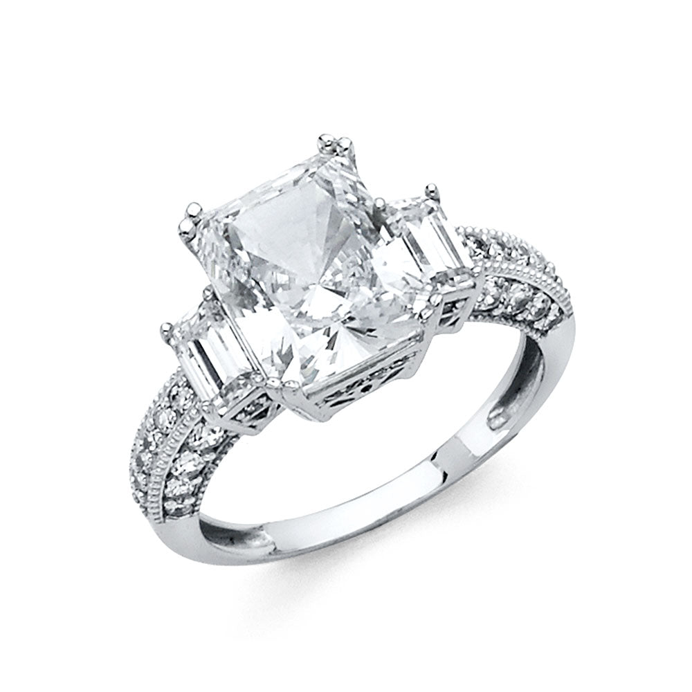 14KW CZ ENG RING