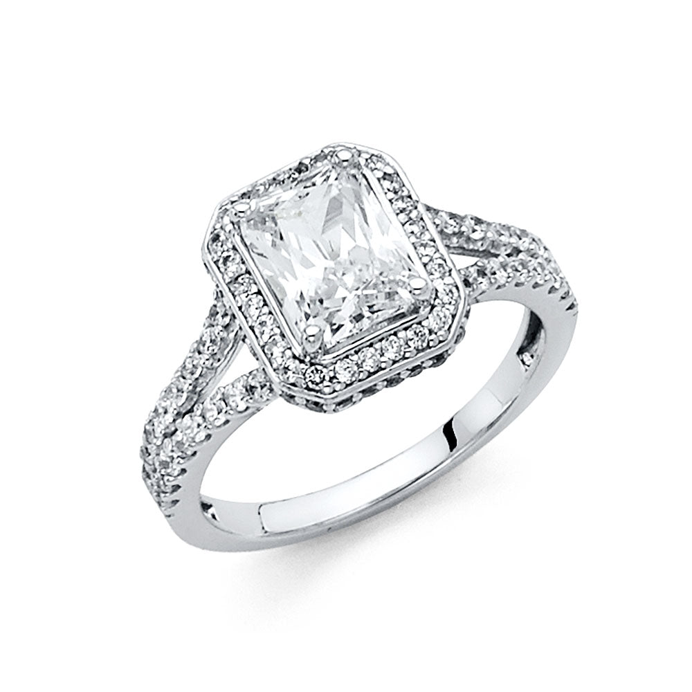 14KW CZ ENG RING
