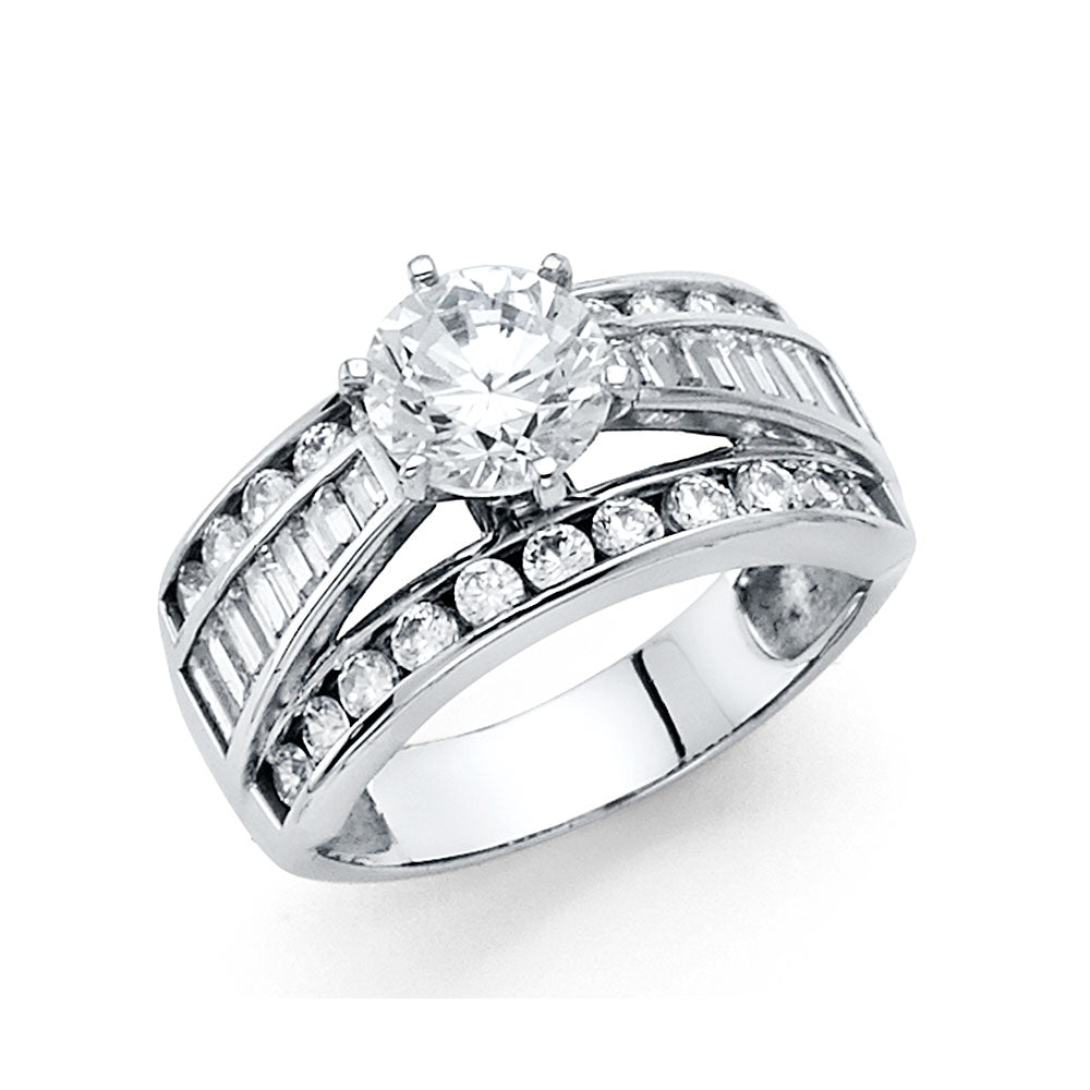 14KW CZ ENG RING