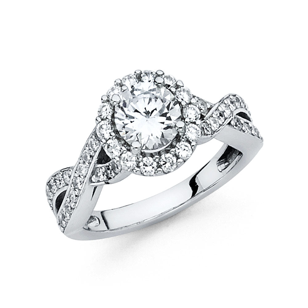 14KW CZ ENG RING