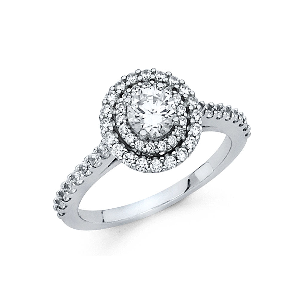 14KW CZ ENG RING
