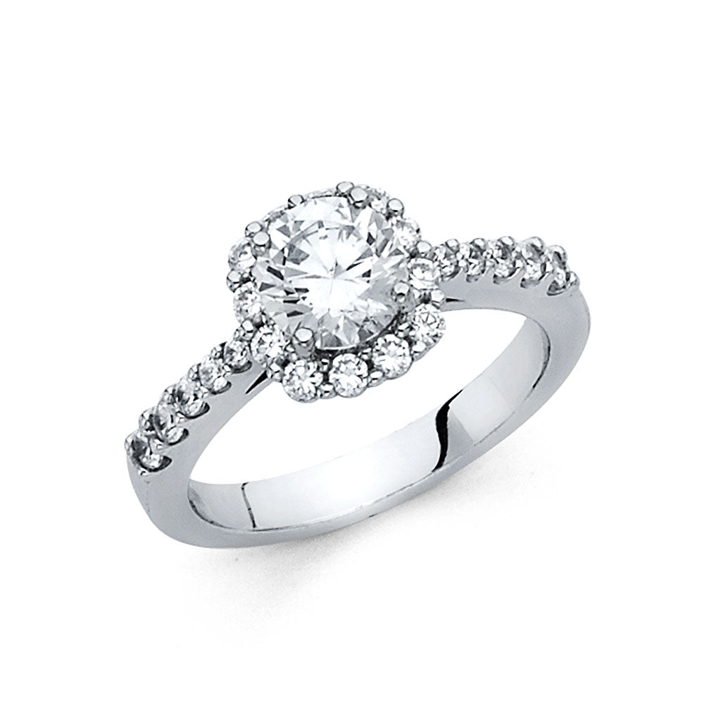 14KW CZ ENG RING