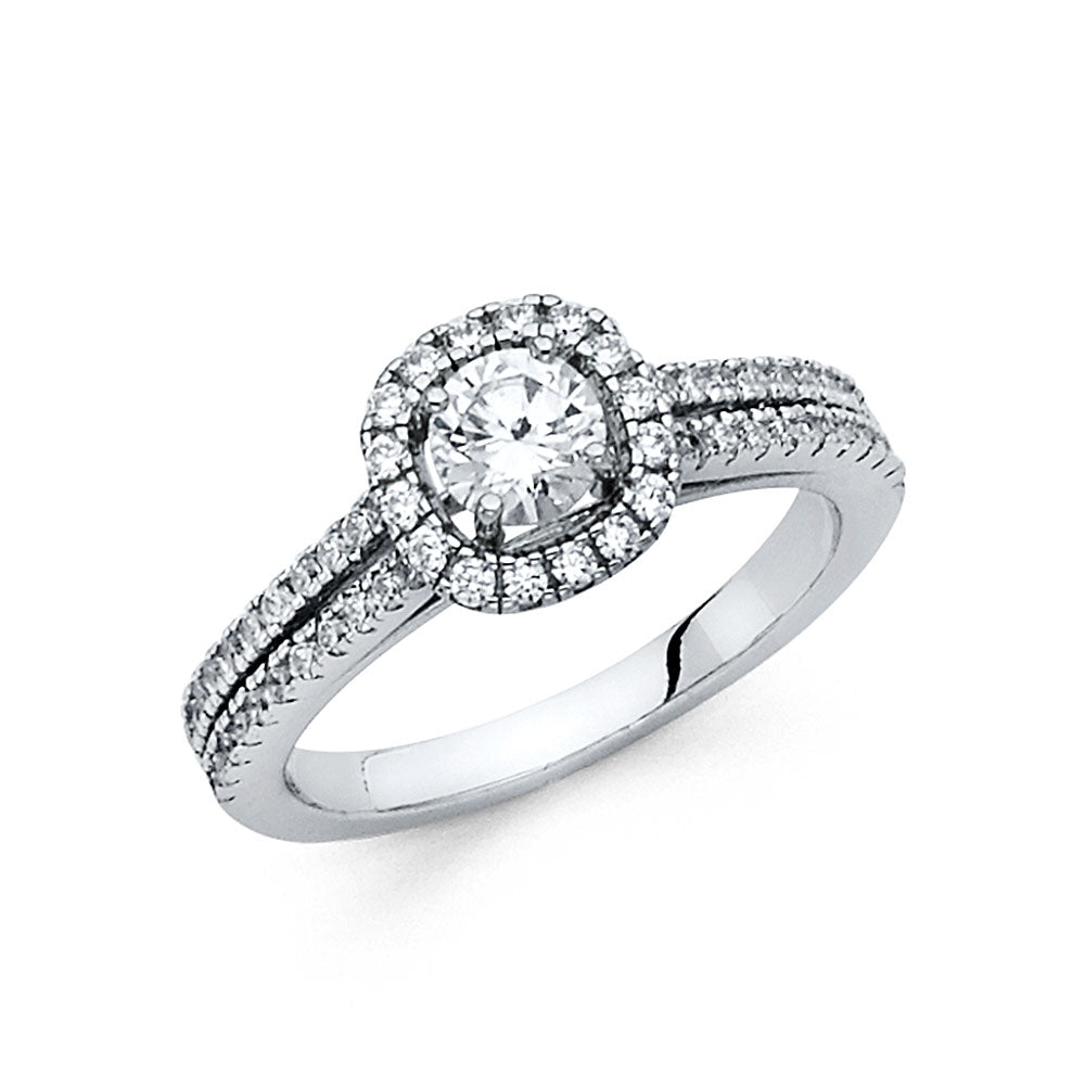 14KW CZ ENG RING
