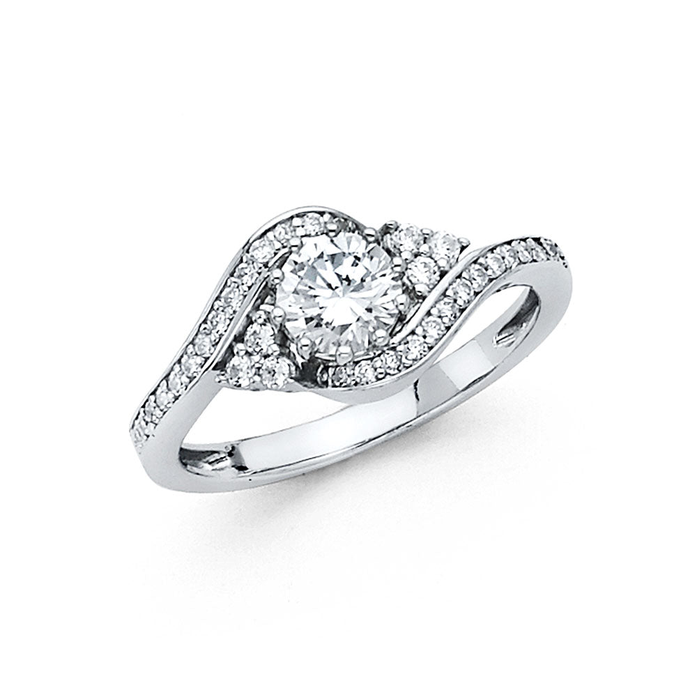 14KW CZ ENG RING